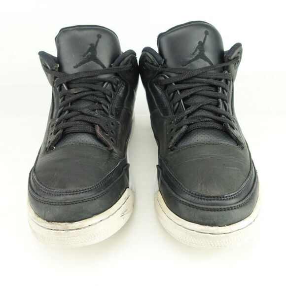 NIKE Men Air Jordan 3 Cyber Monday Sneakers Size 10 Black Leather 136064-020 main image 6